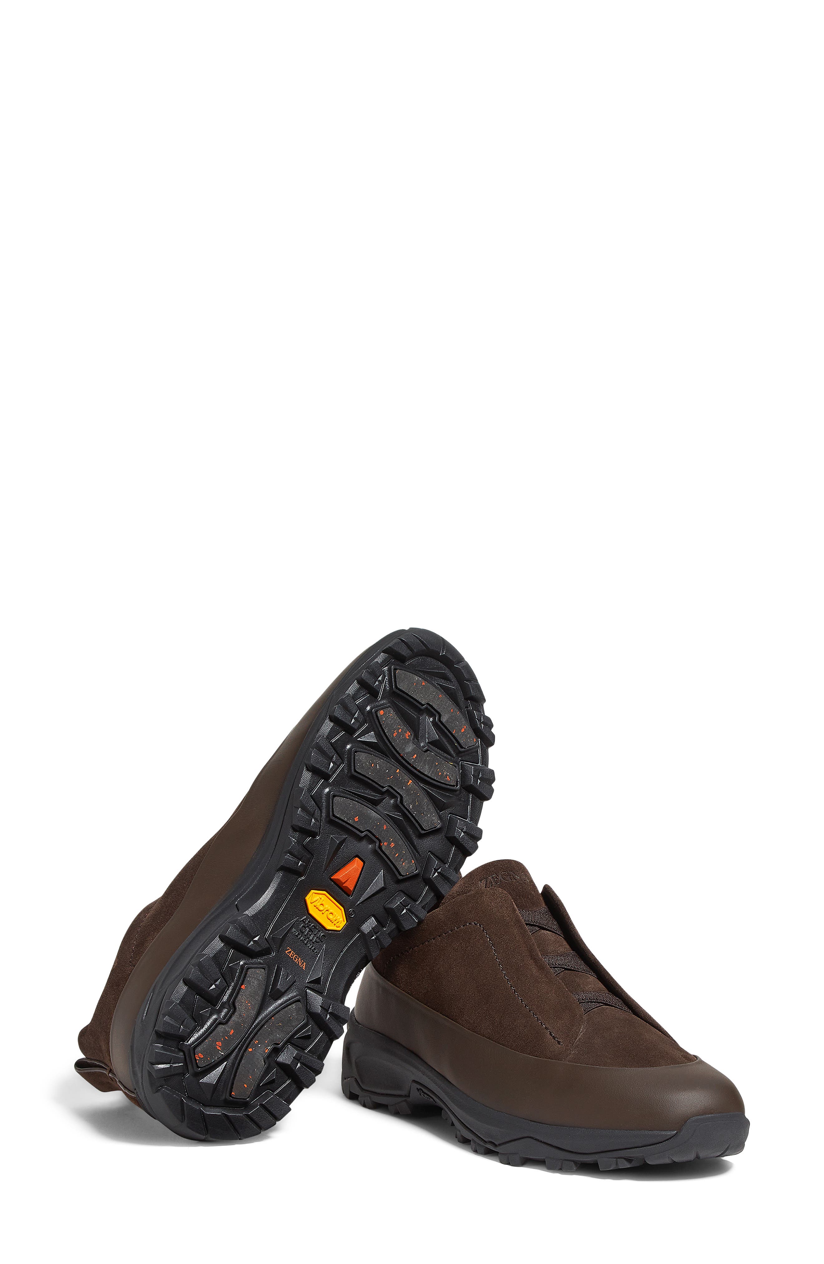 ZEGNA Triple Stitch<sup>™</sup> Monte Sneaker, Alternate, color, Dark Brown