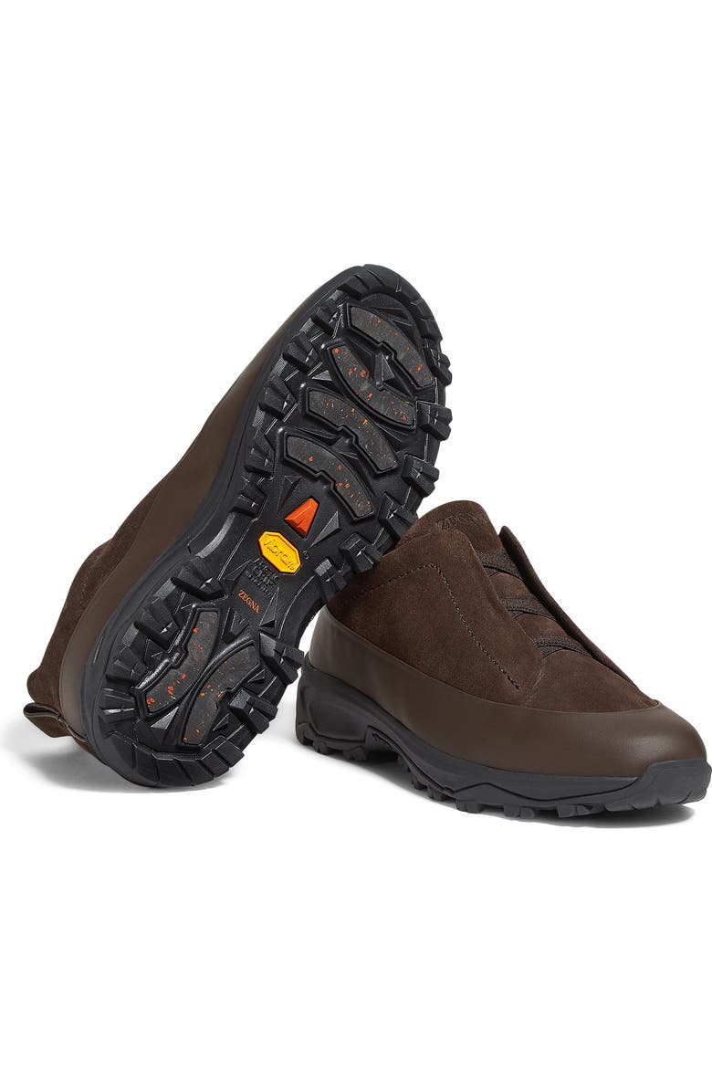 ZEGNA Triple Stitch<sup>™</sup> Monte Sneaker, Alternate, color, Dark Brown
