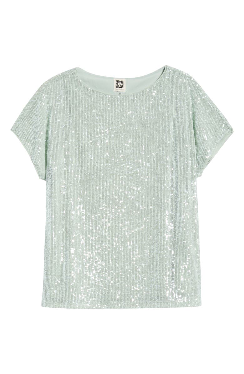Anne Klein Sequin Top, Alternate, color, Soft Aloe
