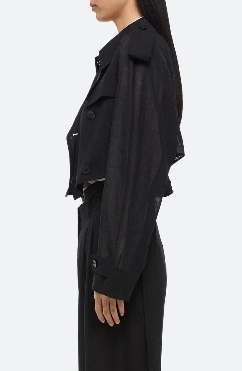 Helmut Lang Crop Trench Coat, Alternate, color, 