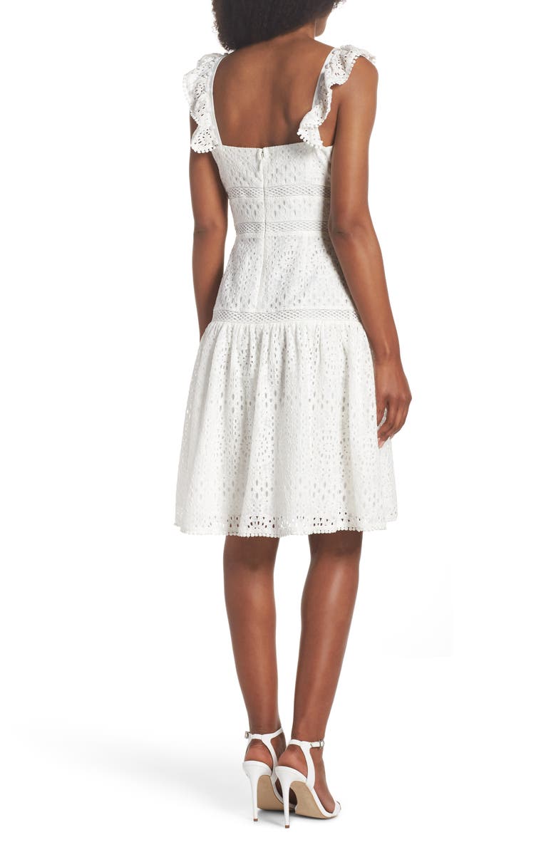 Adelyn Rae Charmaine Lace Sundress, Alternate, color, 