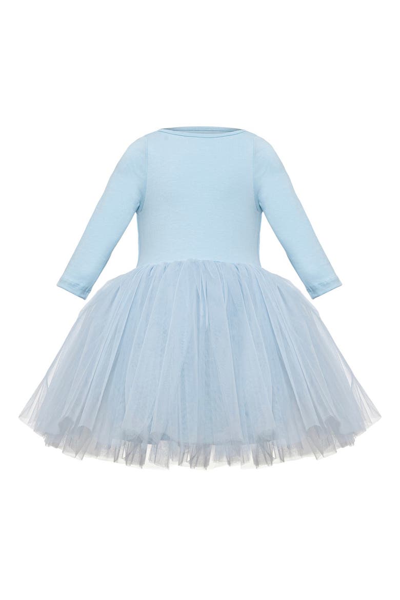 Cloud Tulle Dress Set, Alternate, color, Cool Blue