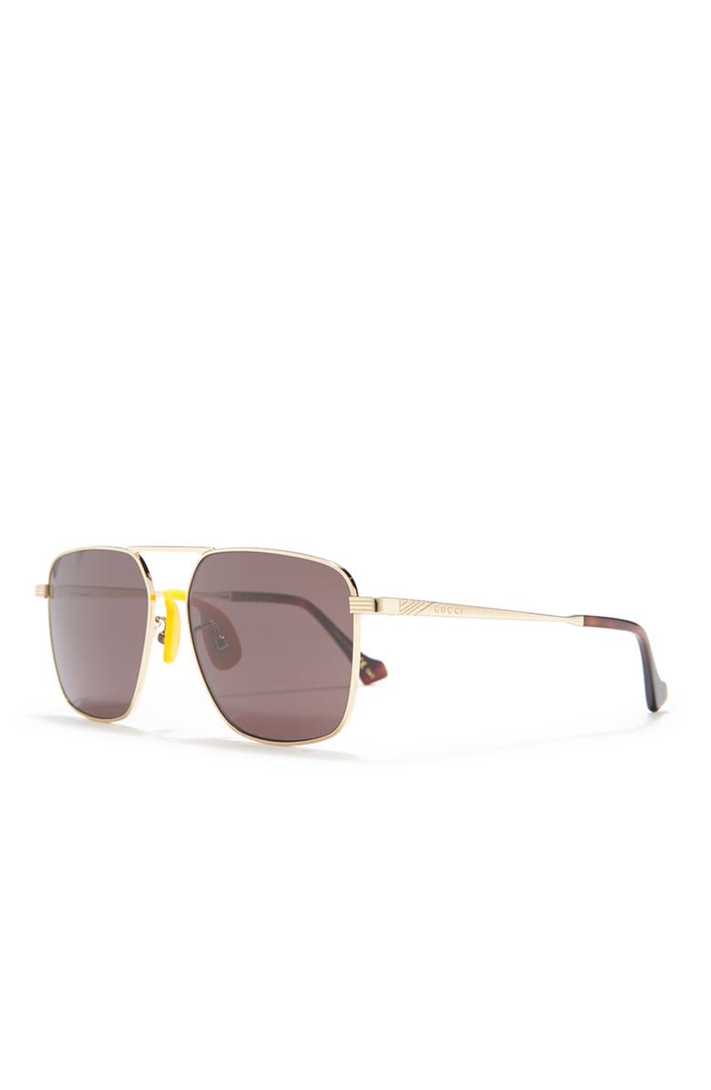 Gucci 57mm Square Sunglasses, Alternate, color,