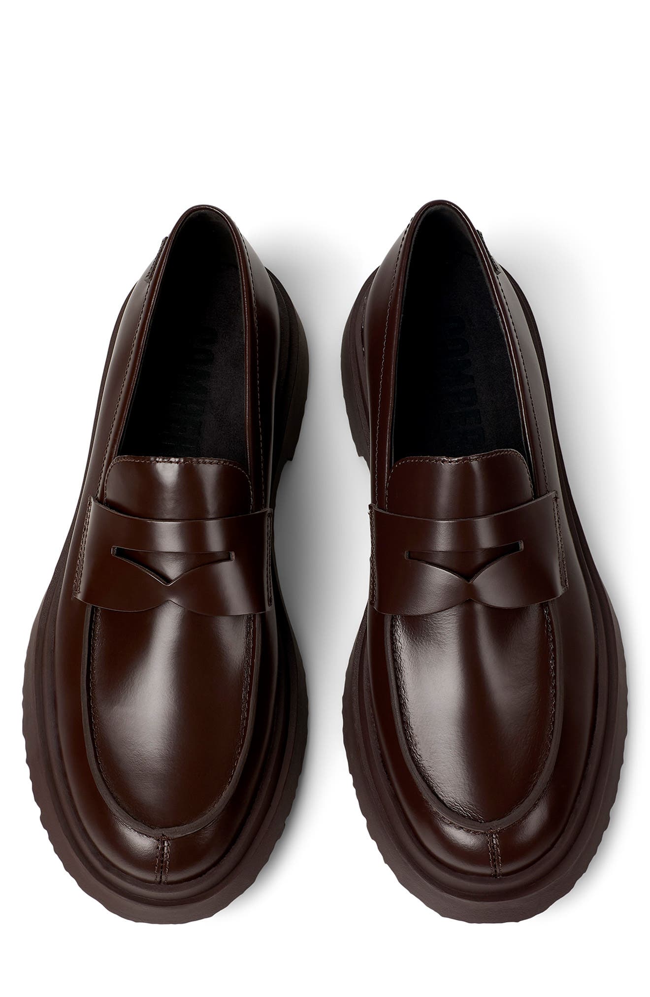 Camper Walden Apron Toe Penny Loafer, Alternate, color, 