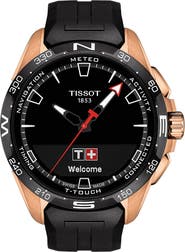 Tissot T-Touch Connect Solar Smart Silicone Strap Watch, 47.5mm