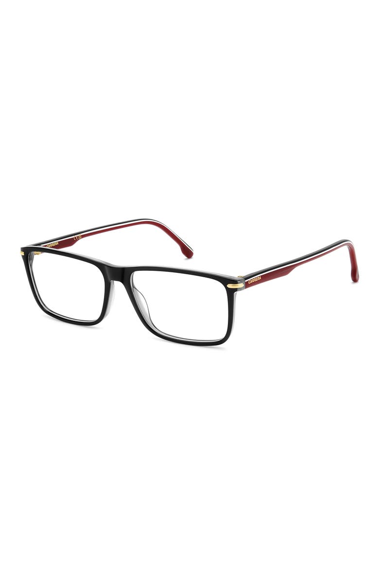 54mm Rectangular Optical Glasses, Alternate, color, BLACK RED