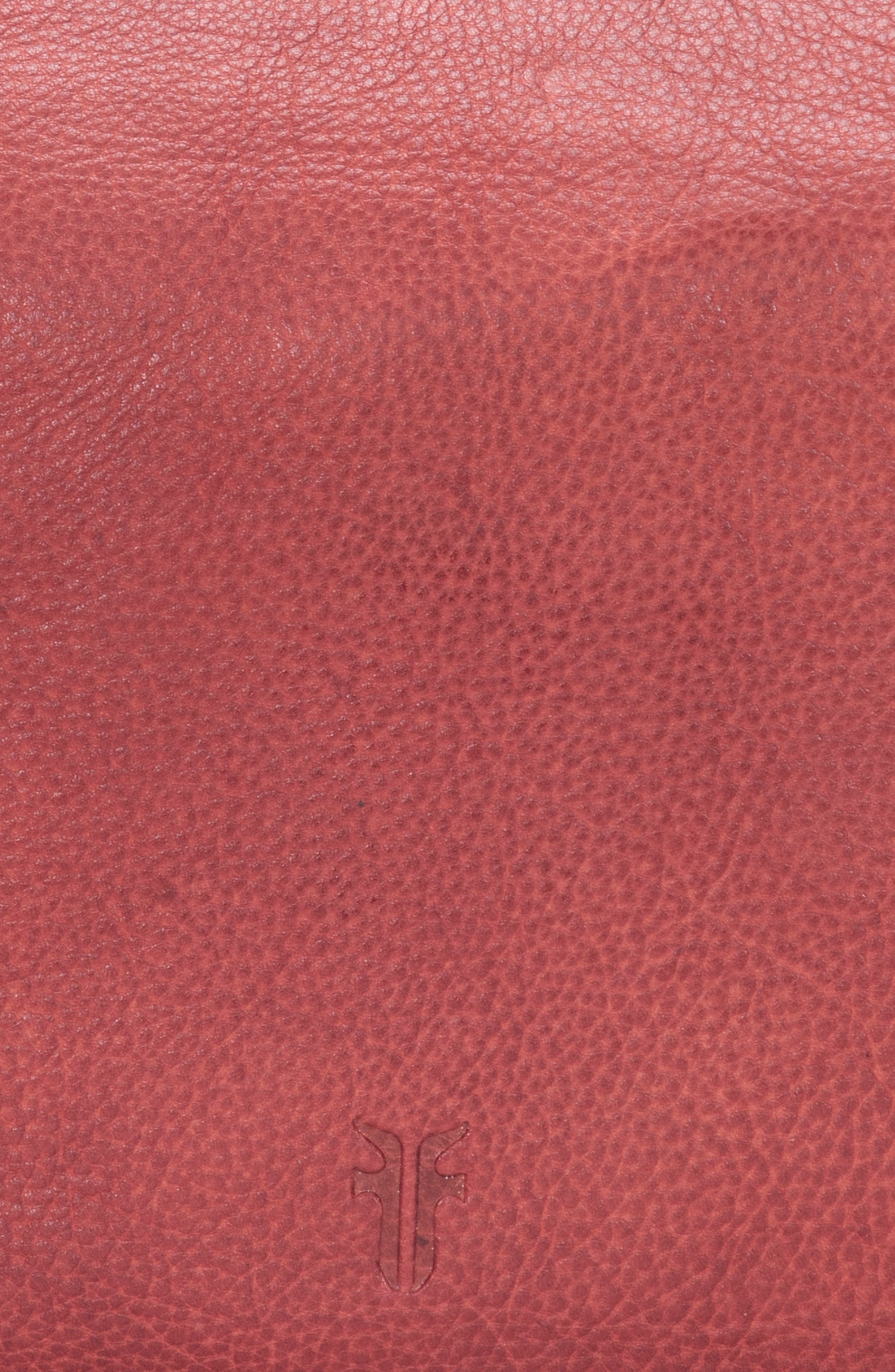 Frye Nora Knotted Leather Crossbody Strap, Alternate, color, Burgundy