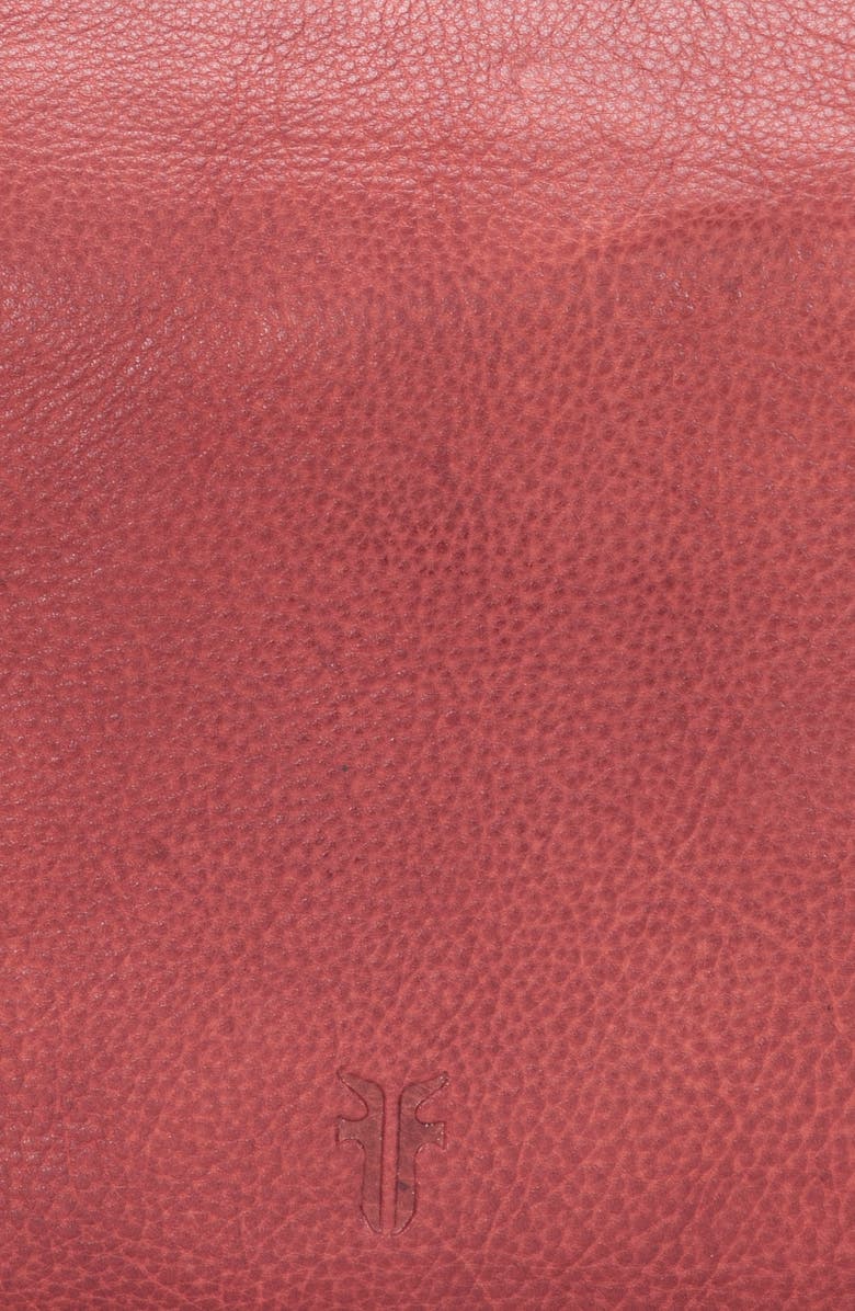 Frye Nora Knotted Leather Crossbody Strap, Alternate, color, Burgundy