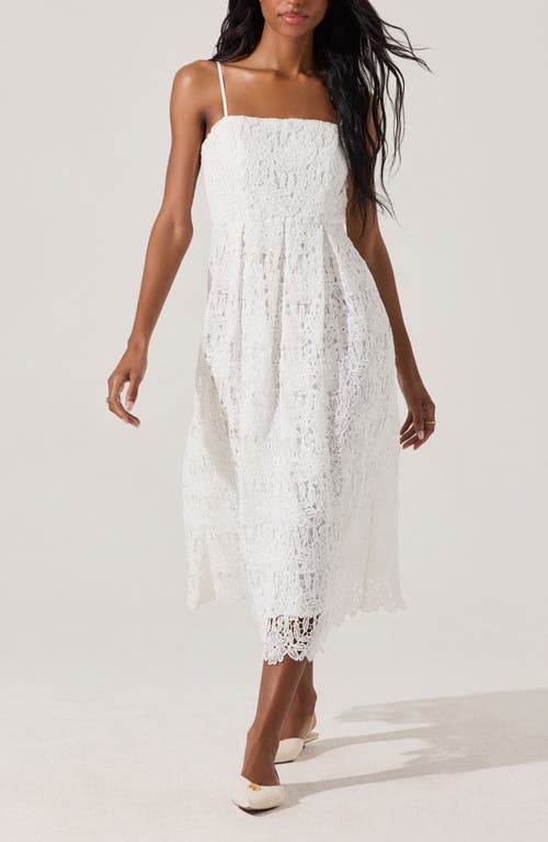 Astr The Label Floral Lace Dress In White
