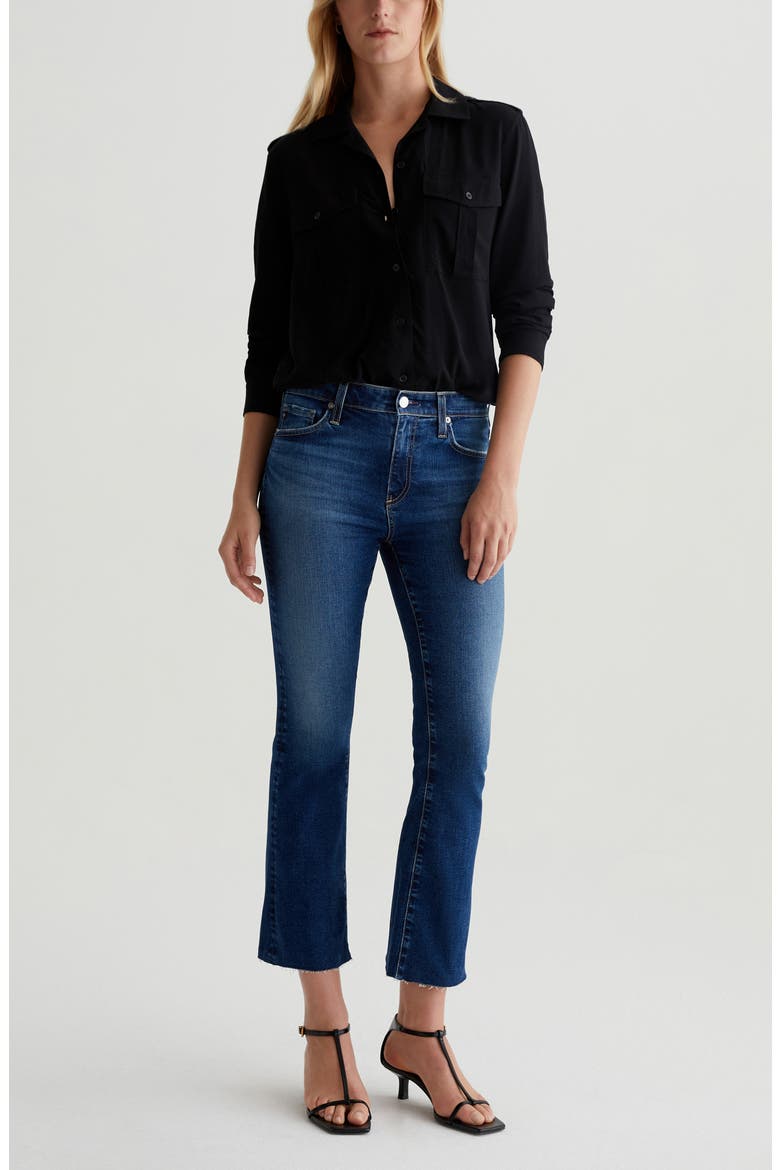 Farrah Mid Rise Crop Bootcut Jeans, Alternate, color, FORGOTTEN