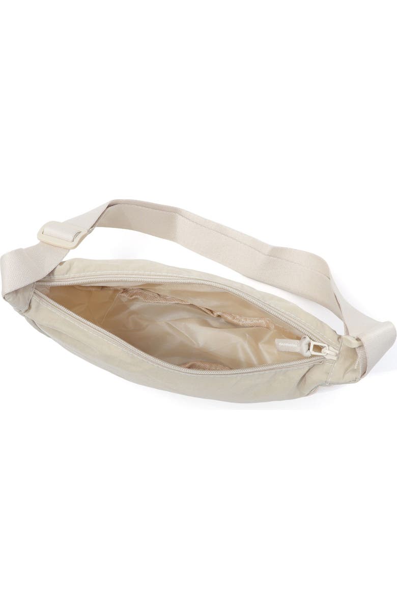 Adornia Cream Sporty Adjustable Moon Bag, Alternate, color, Cream
