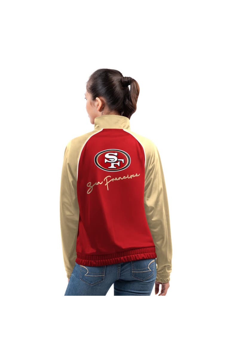 G-III 4HER BY CARL BANKS Women's G-III 4Her by Carl Banks Scarlet San Francisco 49ers Replay Full-Zip Track Jacket, Alternate, color, Scarlet