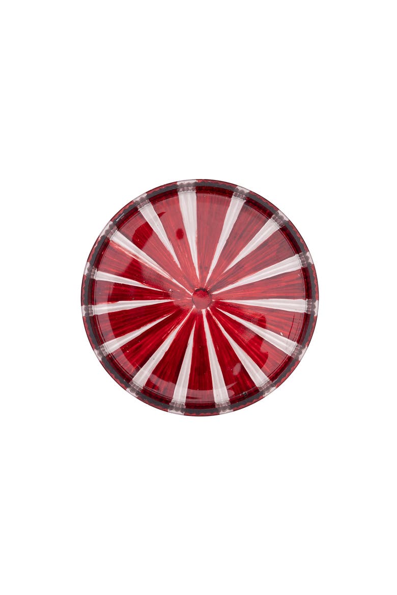 Red Peppermint Dish Plate, Alternate, color, Red