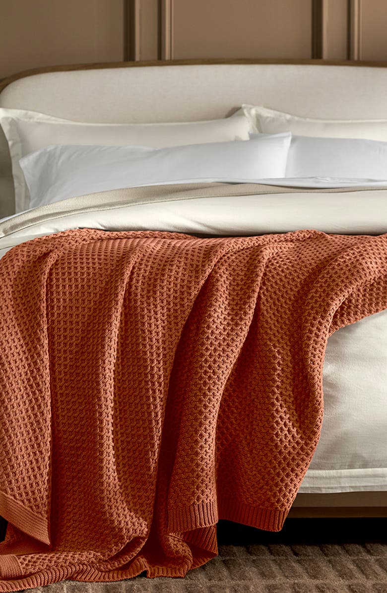 Boll & Branch Honeycomb Knit Throw Blanket, Alternate, color, 