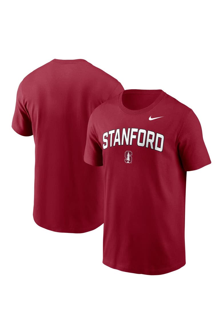 Men's Nike Cardinal Stanford Cardinal Primetime Arch Stack T-Shirt, Main, color, Cardinal