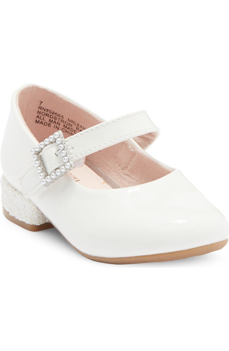 NORDSTROM RACK Kids' Leah Dress Shoe, Main, color, White
