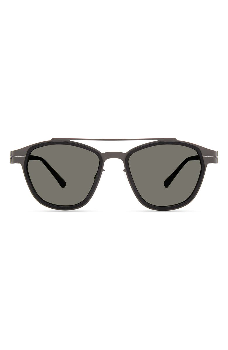 Modo Browline Sunglasses, Main, color, Black Gun