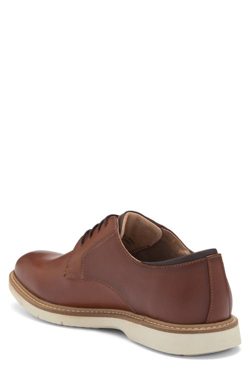 Steve Madden Mix Texture Derby In Cognac