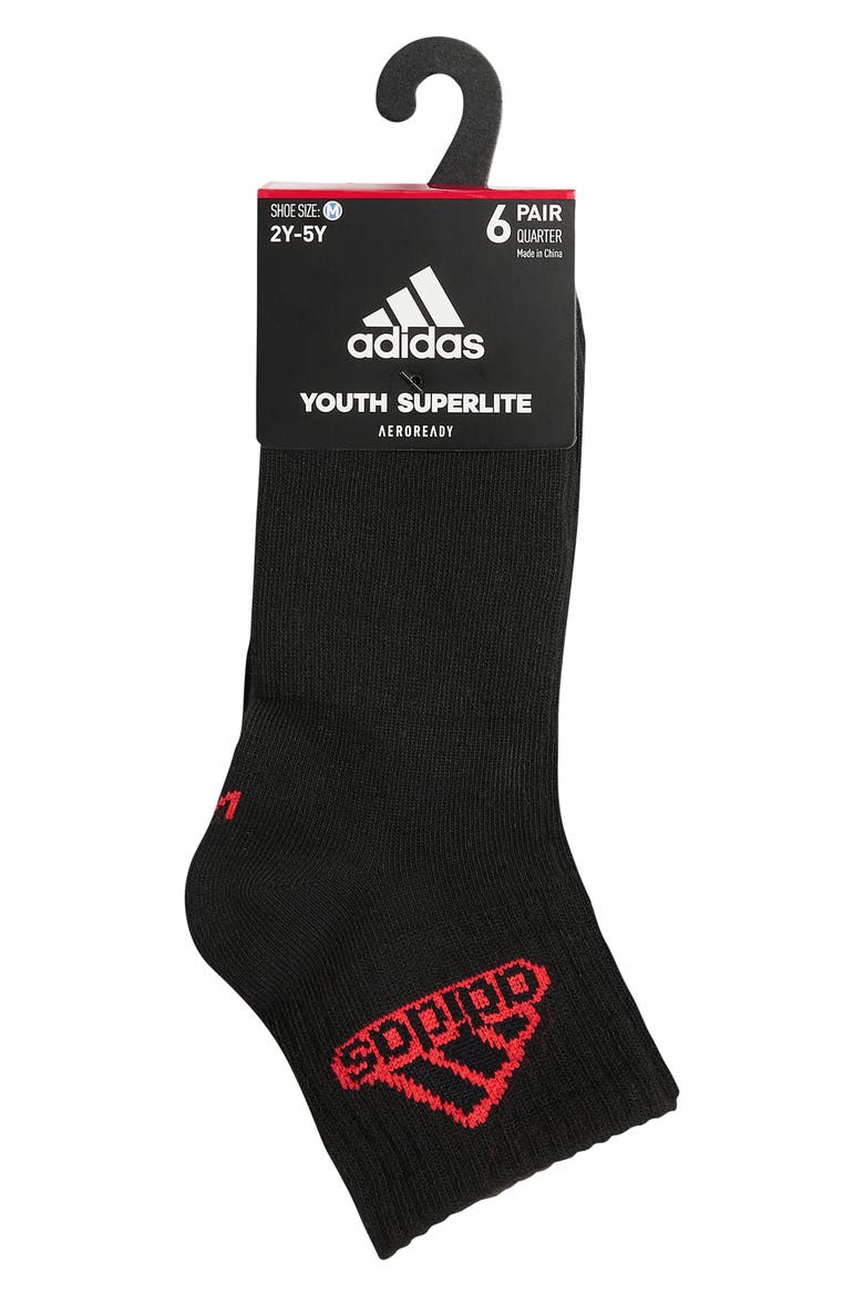 Superlite Classic Socks - Pack of 6, Alternate, color, BLACK