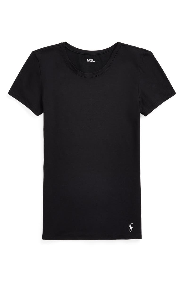 Polo Ralph Lauren Stretch Cotton T-Shirt, Alternate, color, Onyx