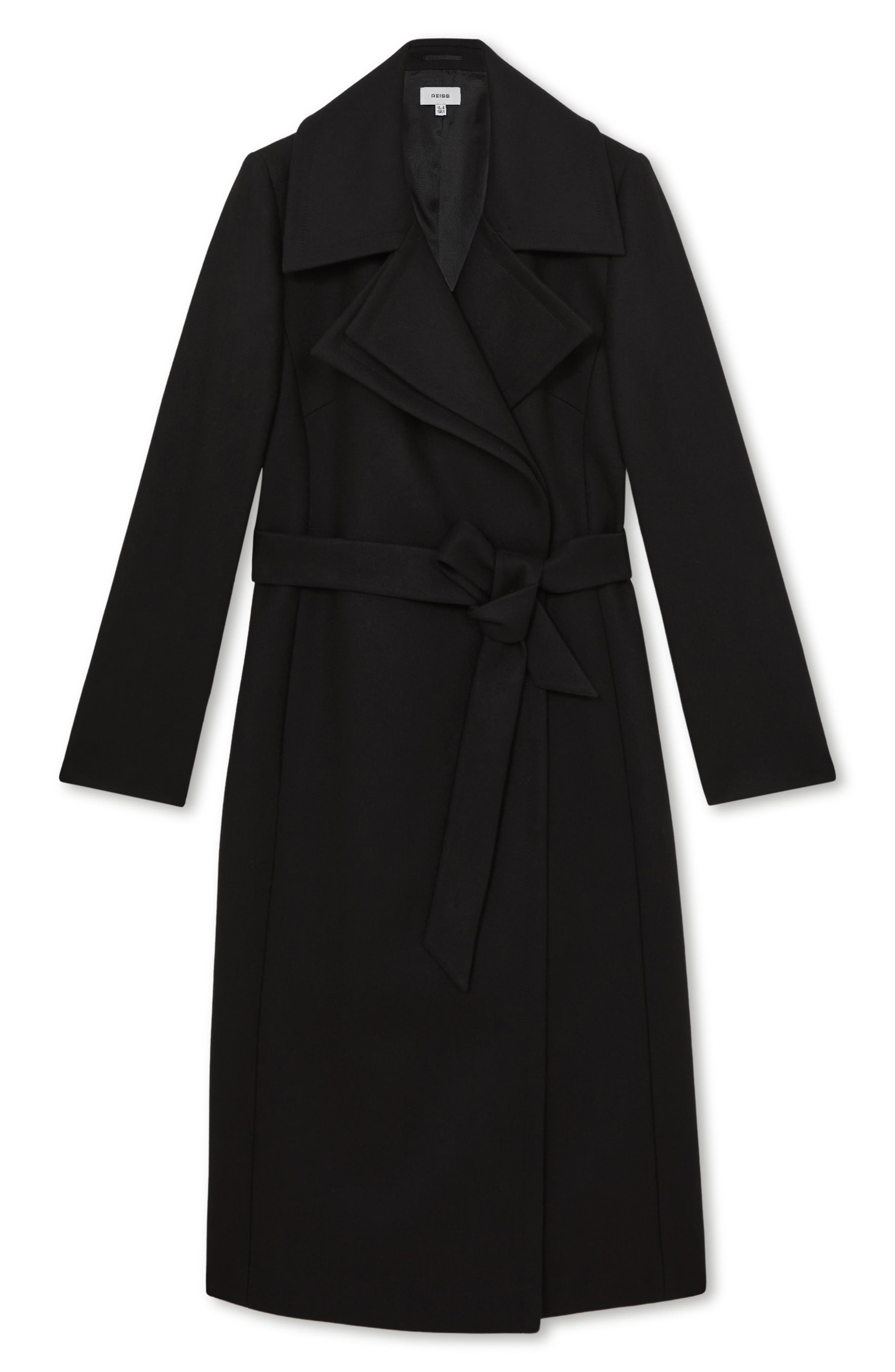 Odette Wool Blend Wrap Coat (Women) | Nordstrom