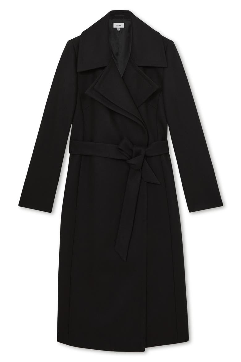 Odette Wool Blend Wrap Coat (Women) | Nordstrom