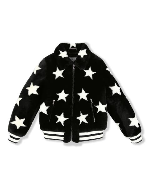 Leather Bomber Stars Girl