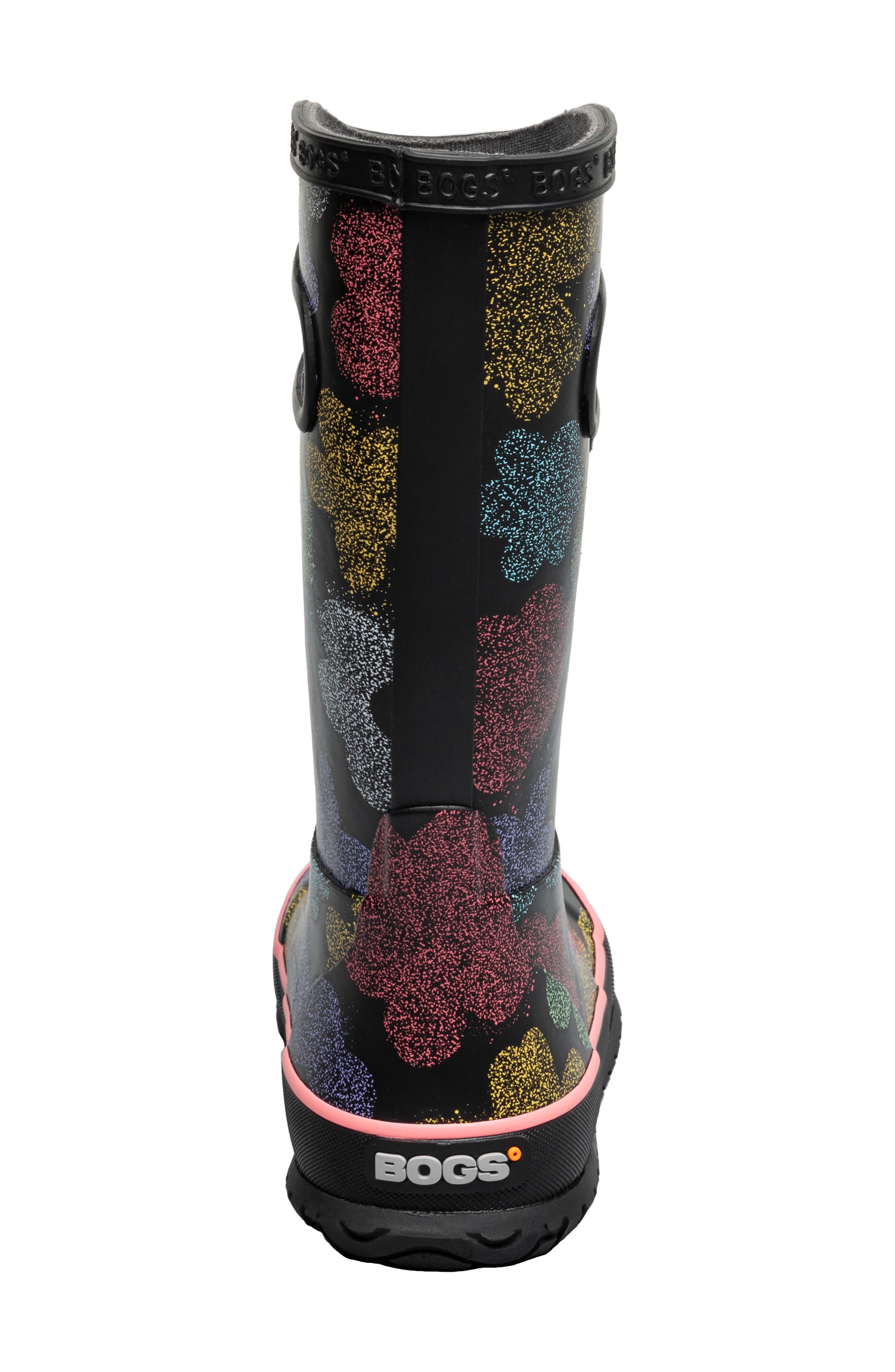 Kids' Waterproof Rain Boot, Alternate, color, BLACK MULTI
