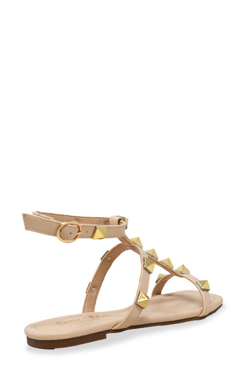 Chase & Chloe Chase And Chloe Pyramid Stud Ankle Sandal