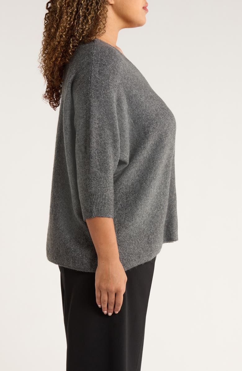Vince Camuto Dolman Sleeve Sweater, Alternate, color, Medium Heather Grey