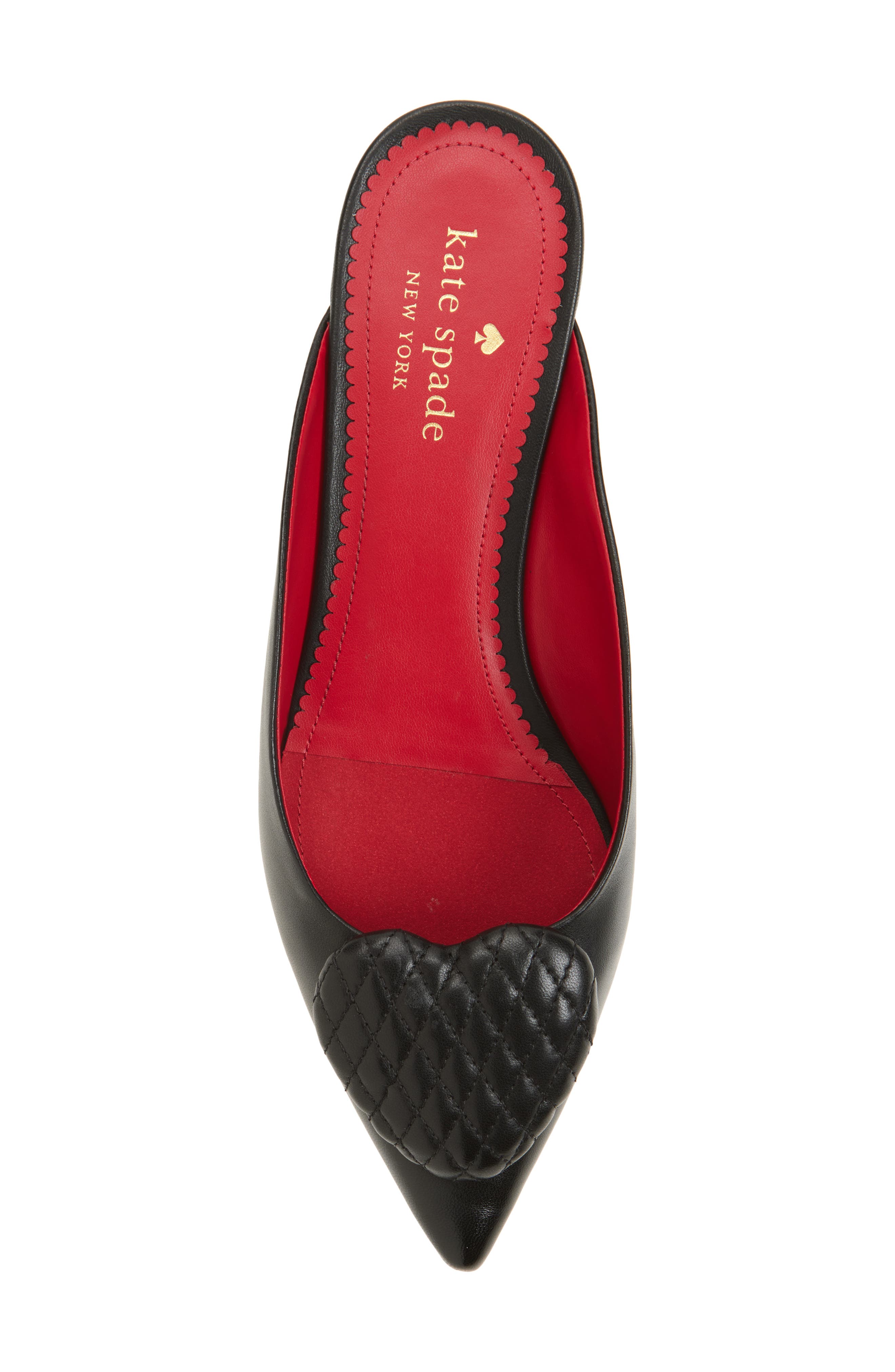 Kate Spade New York zola heart mule, Alternate, color, Black