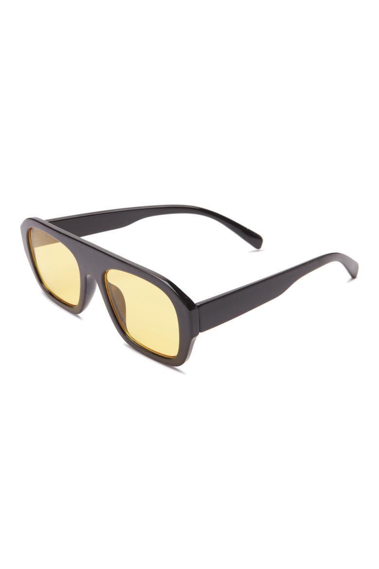 Shield Sunglases, Alternate, color, BLACK- YELLOW