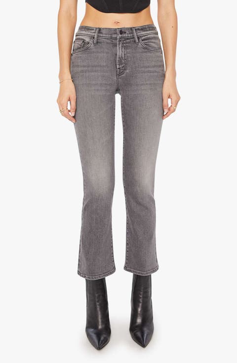 【SCHISM INDUCING】DARTS BOOTCUT JEANS GREY Women's Grey Bootcut Jeans | Nordstrom