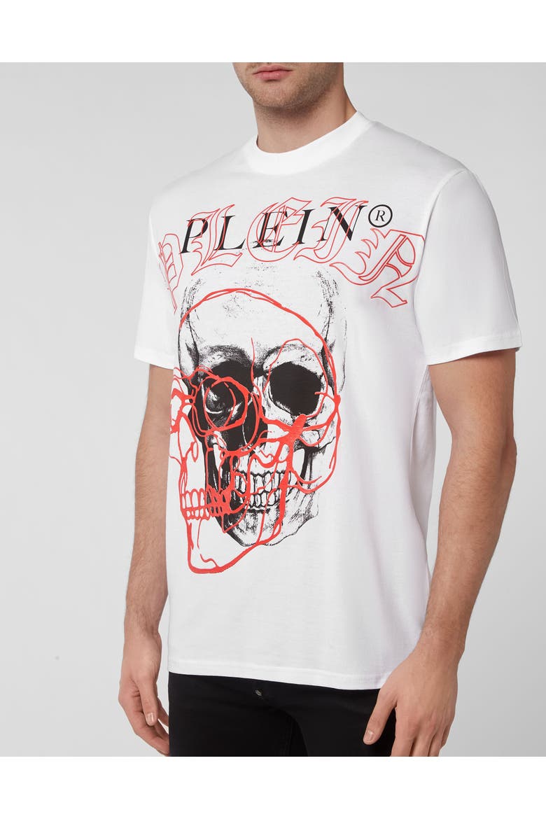 T-Shirt Round Neck Men, Alternate, color, white