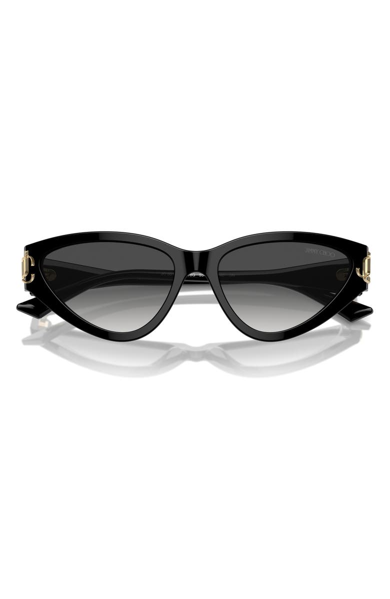 Jimmy Choo 55mm Gradient Cat Eye Sunglasses, Alternate, color, 