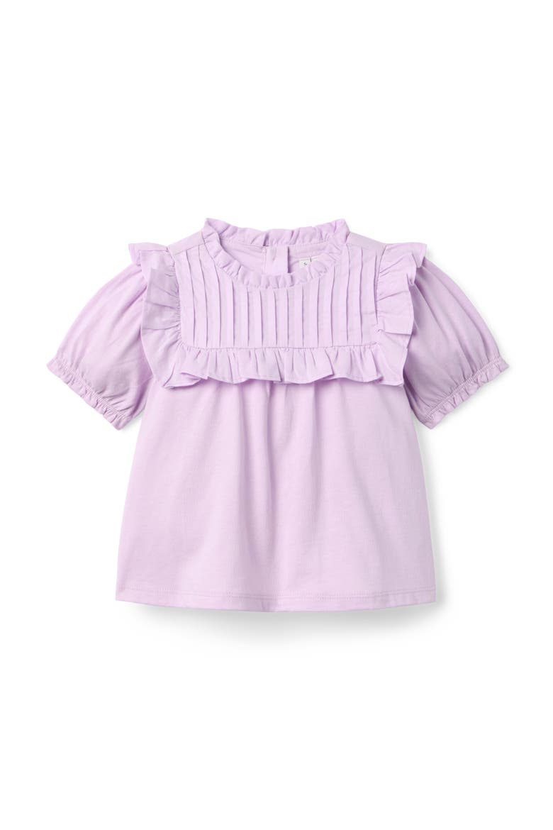 Ruffle Pintuck Top, Main, color, Purple