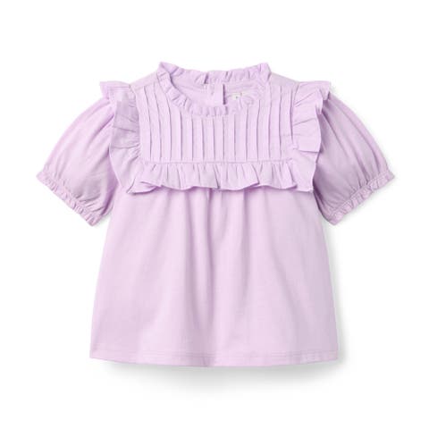 Ruffle Pintuck Top