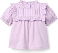 Janie and Jack Ruffle Pintuck Top