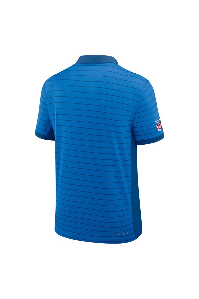 Men's Nike Blue Detroit Lions Sideline Victory Stripe Performance Polo, Alternate, color, Blue