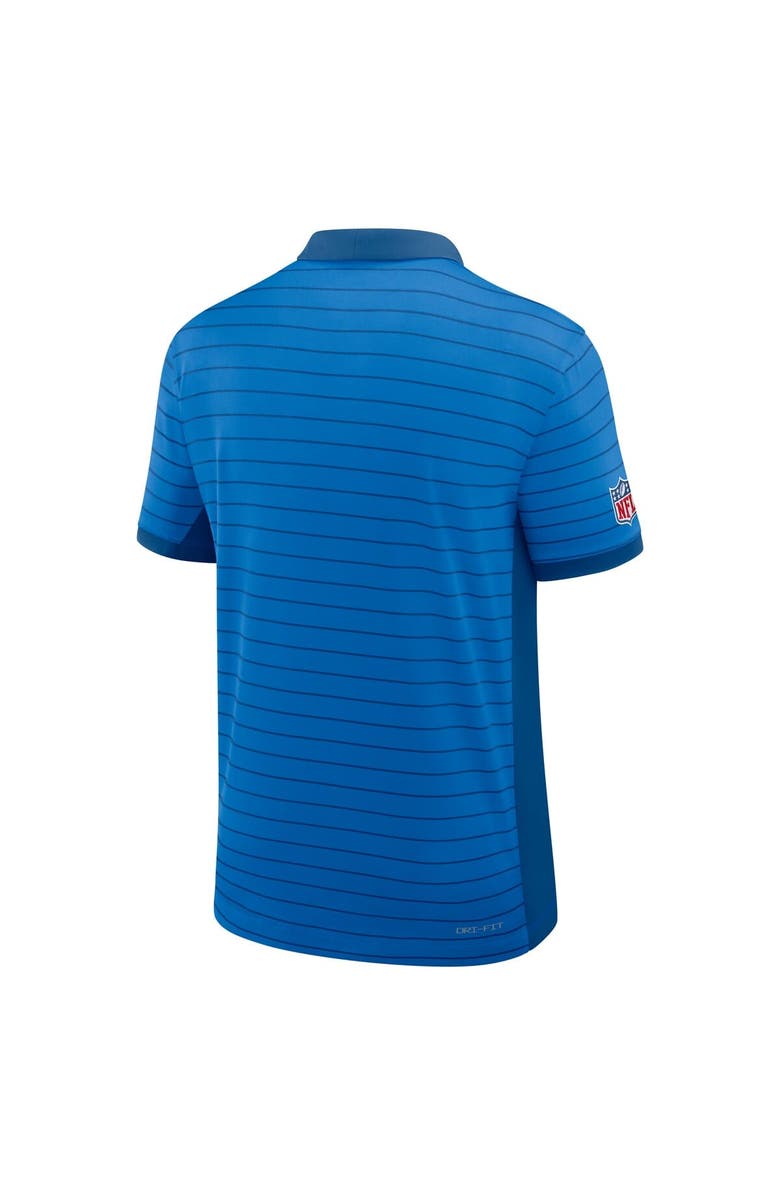 Nike Men's Nike Blue Detroit Lions Sideline Victory Stripe Performance Polo, Alternate, color, 