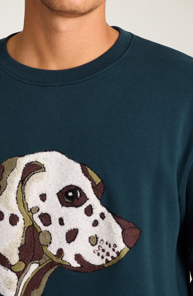 Bonobos Critters Appliqué Compact Fleece Sweatshirt, Alternate, color, Dalmation Critter Fleece V2 C8