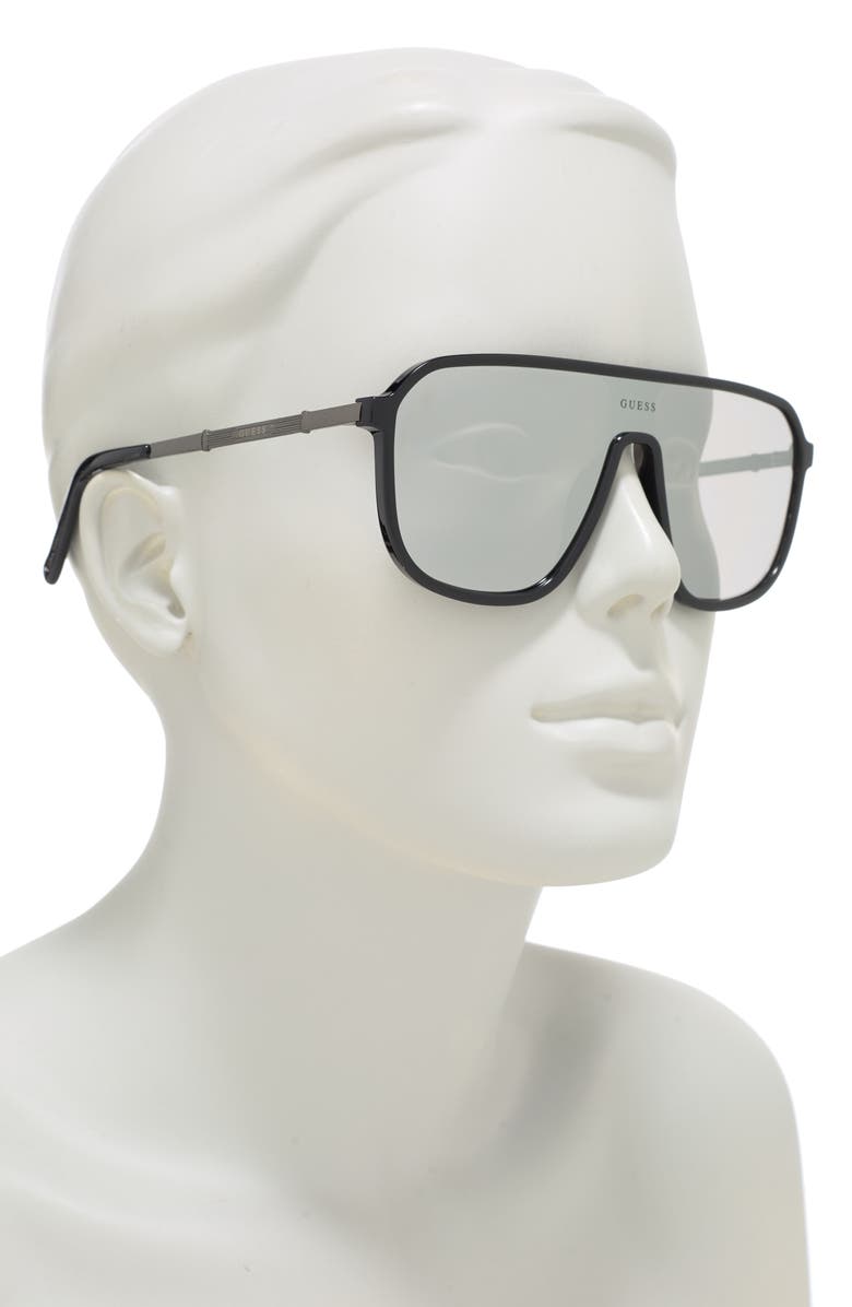 GUESS 00mm Shield Sunglasses, Alternate, color,