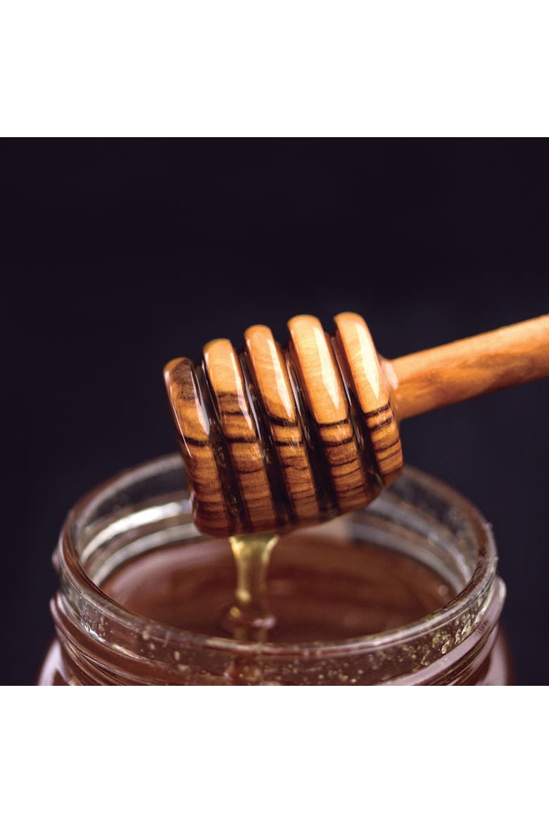 Olive Wood 6-Inch Honey Dipper, Alternate, color, Brown