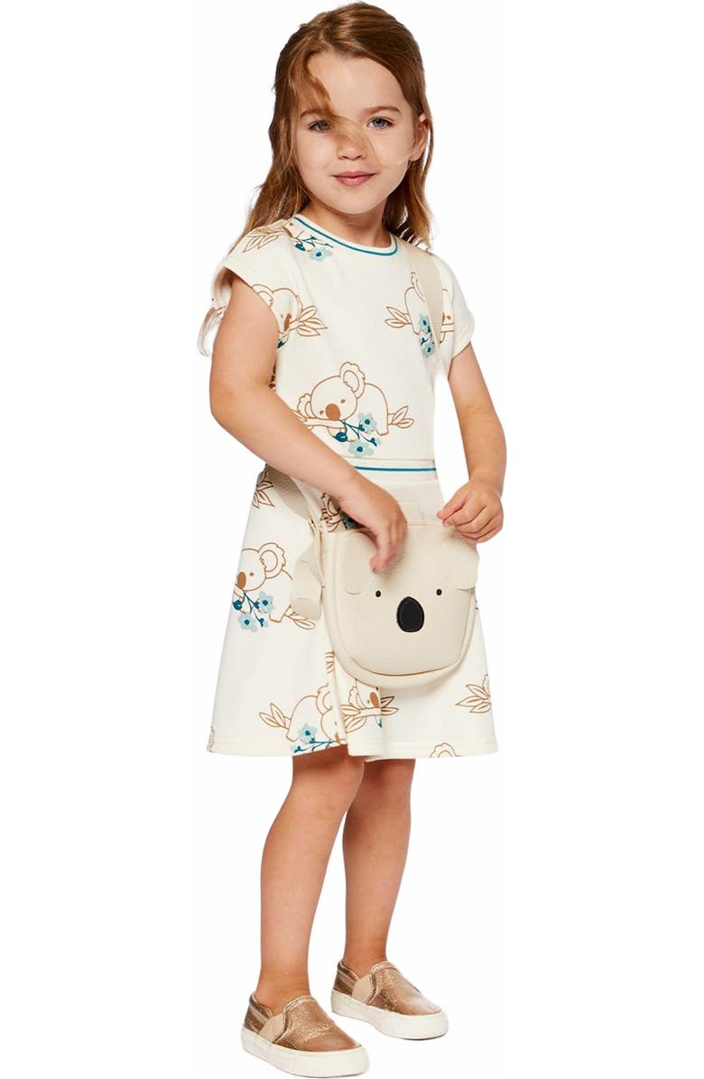 Deux par Deux Girl's Koala Bag Beige, Alternate, color,