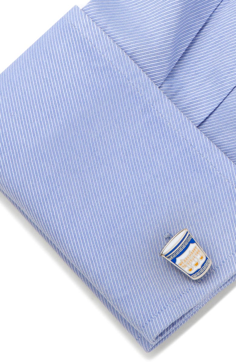 Cufflinks, Inc. Greek Coffee Cup Cuff Links, Alternate, color,