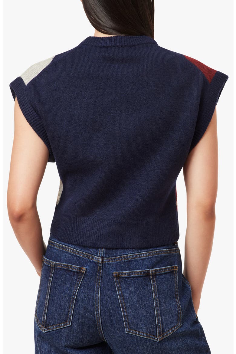 Argyle Sweater Vest, Alternate, color, NAVY WITH WINETASTING