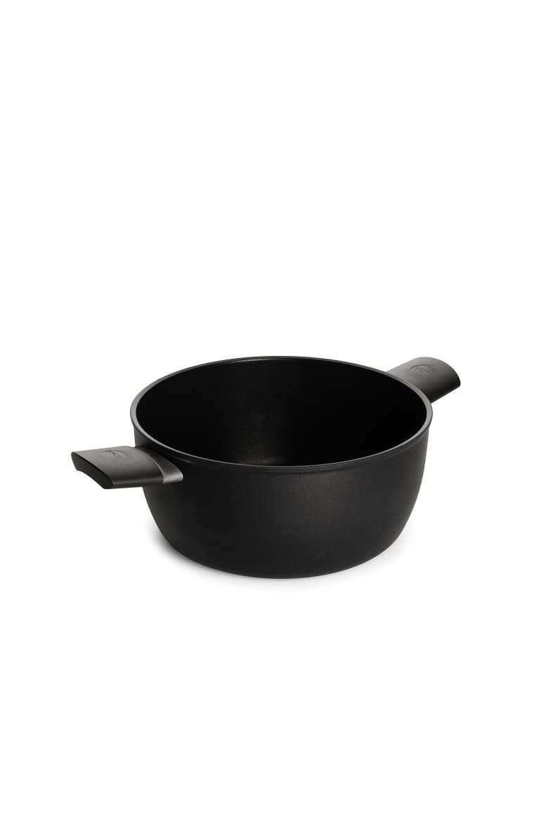 Ecolite Nonstick 3.7 Quart Stock Pot, 9.5-Inch, Main, color, Black