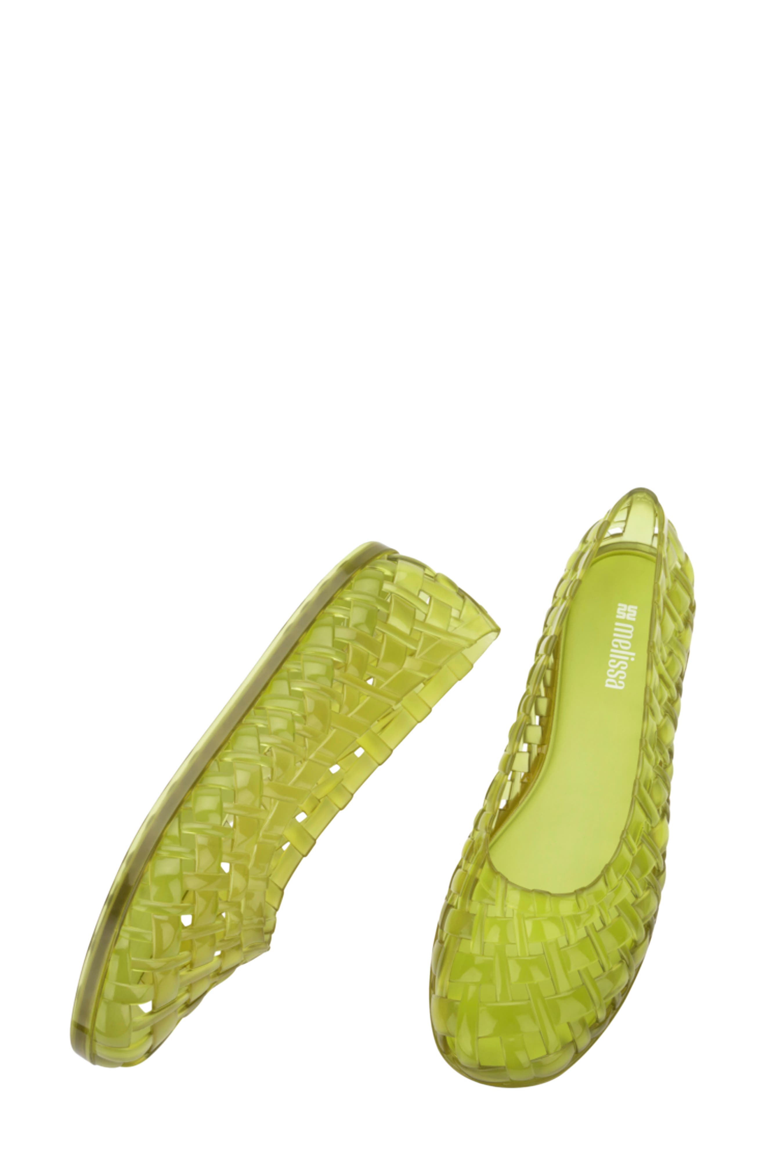 Possession Water Resistant Jelly Ballet Flat, Alternate, color, GREEN