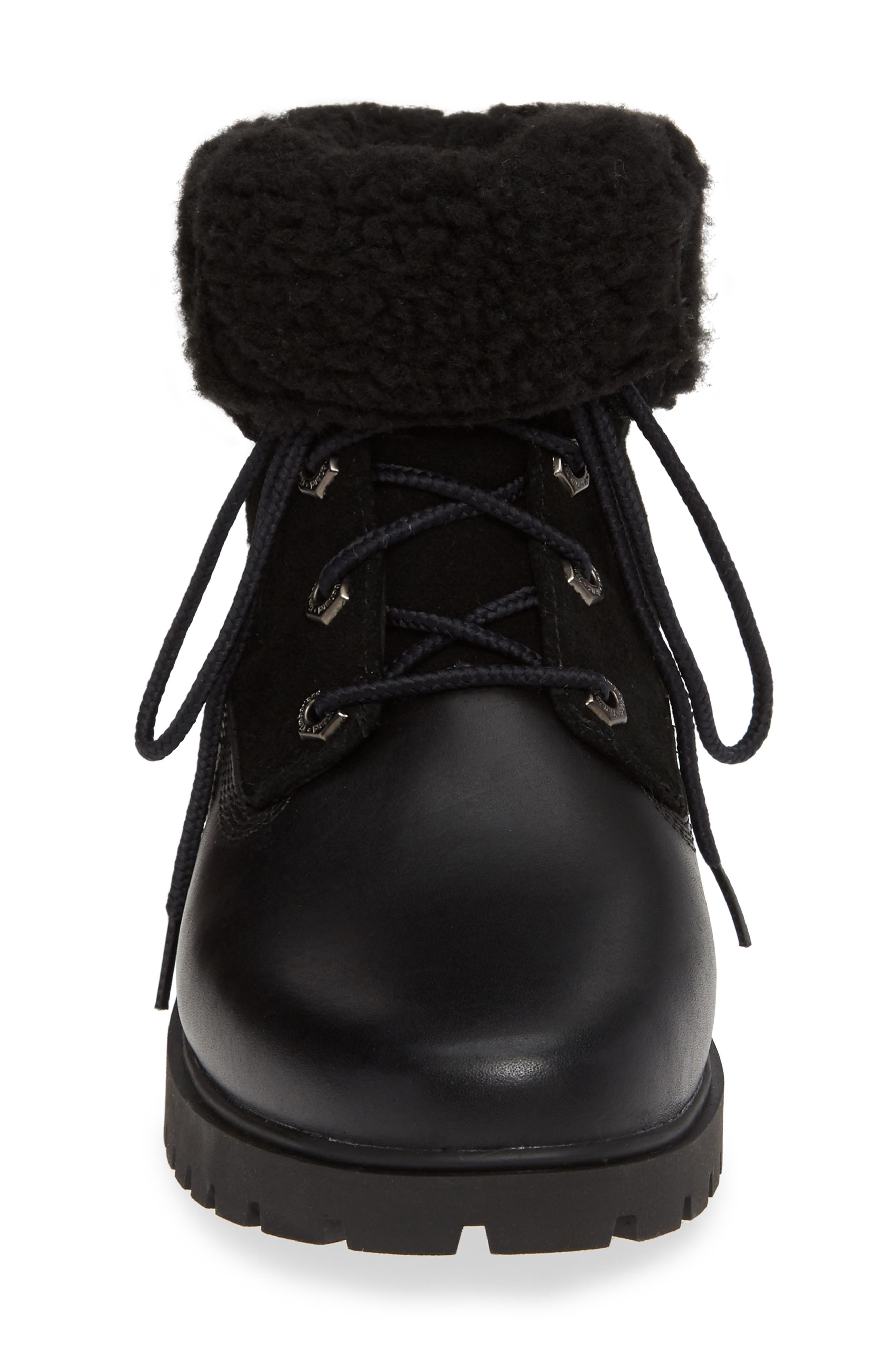 Jayne Waterproof Bootie, Alternate, color, JET BLACK LEATHER