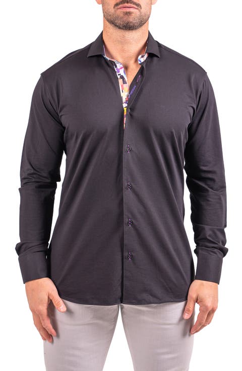 Einstein Resistance0155 Black Button-Up Shirt